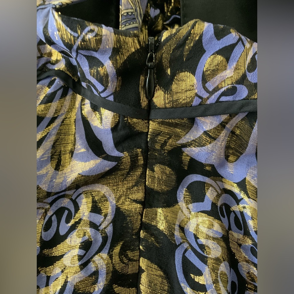 Nicole Miller Silk/Metallic Dress - Picture 4 of 9
